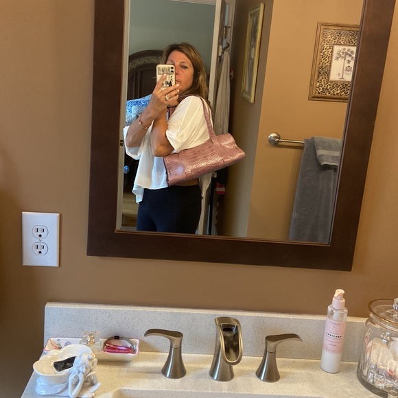 Pink & Silver Over the Shoulder Pocket book - Picture 6 of 6